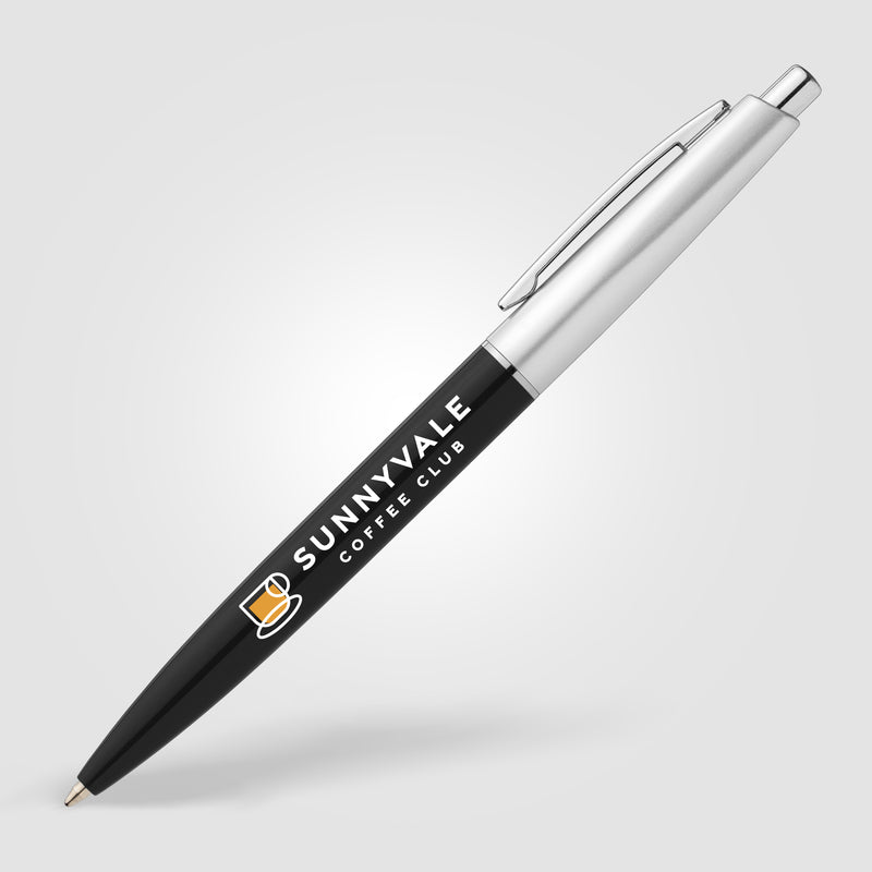 Natori Recycled Plastic Chrome Trim Pen - ColorJet-zoom-