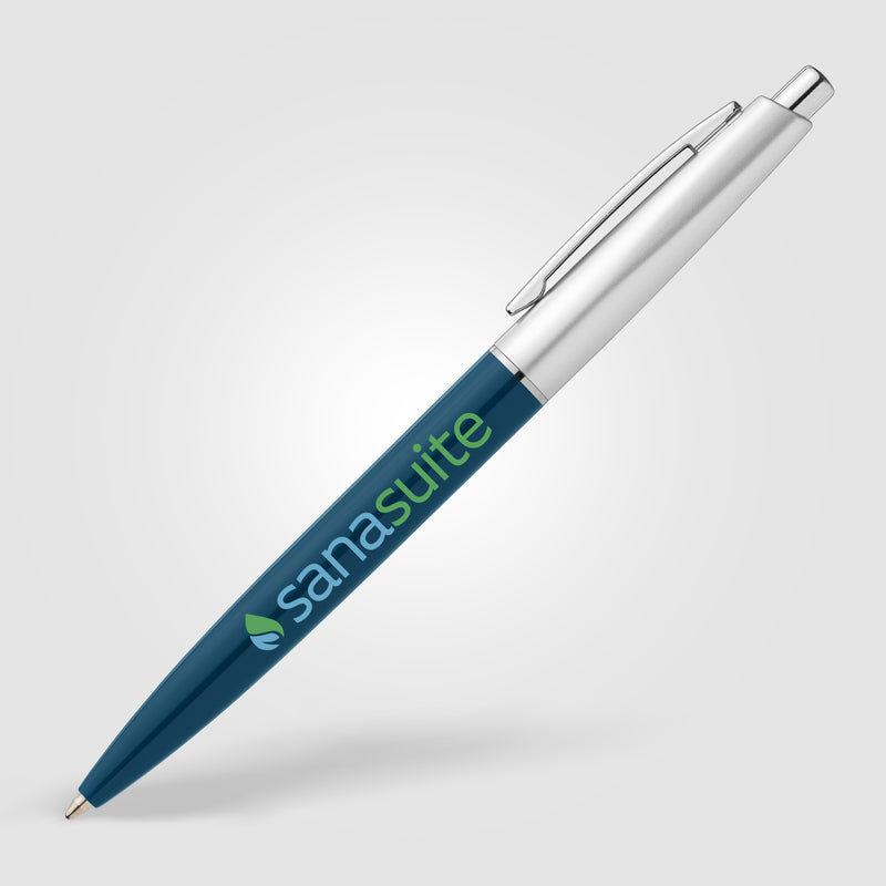 Natori Recycled Plastic Chrome Trim Pen - ColorJet-zoom-