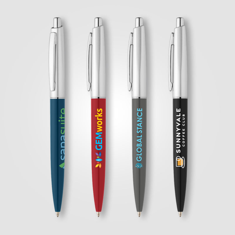 Natori Recycled Plastic Chrome Trim Pen - ColorJet-zoom-