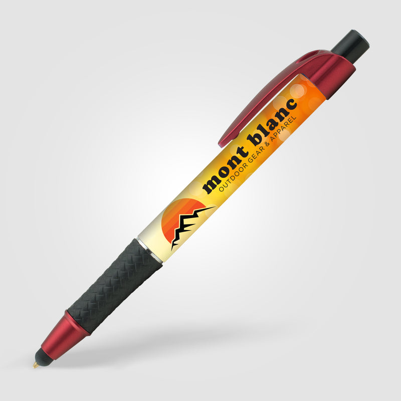 Elite Metallic w/ Stylus - Digital Full Color Wrap Pen-zoom-