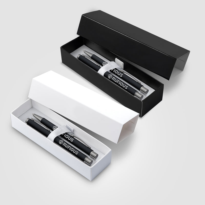 Bowie Softy & Bowie Rollerball - Laser Engraved Metal Pen in Gift Box-zoom-