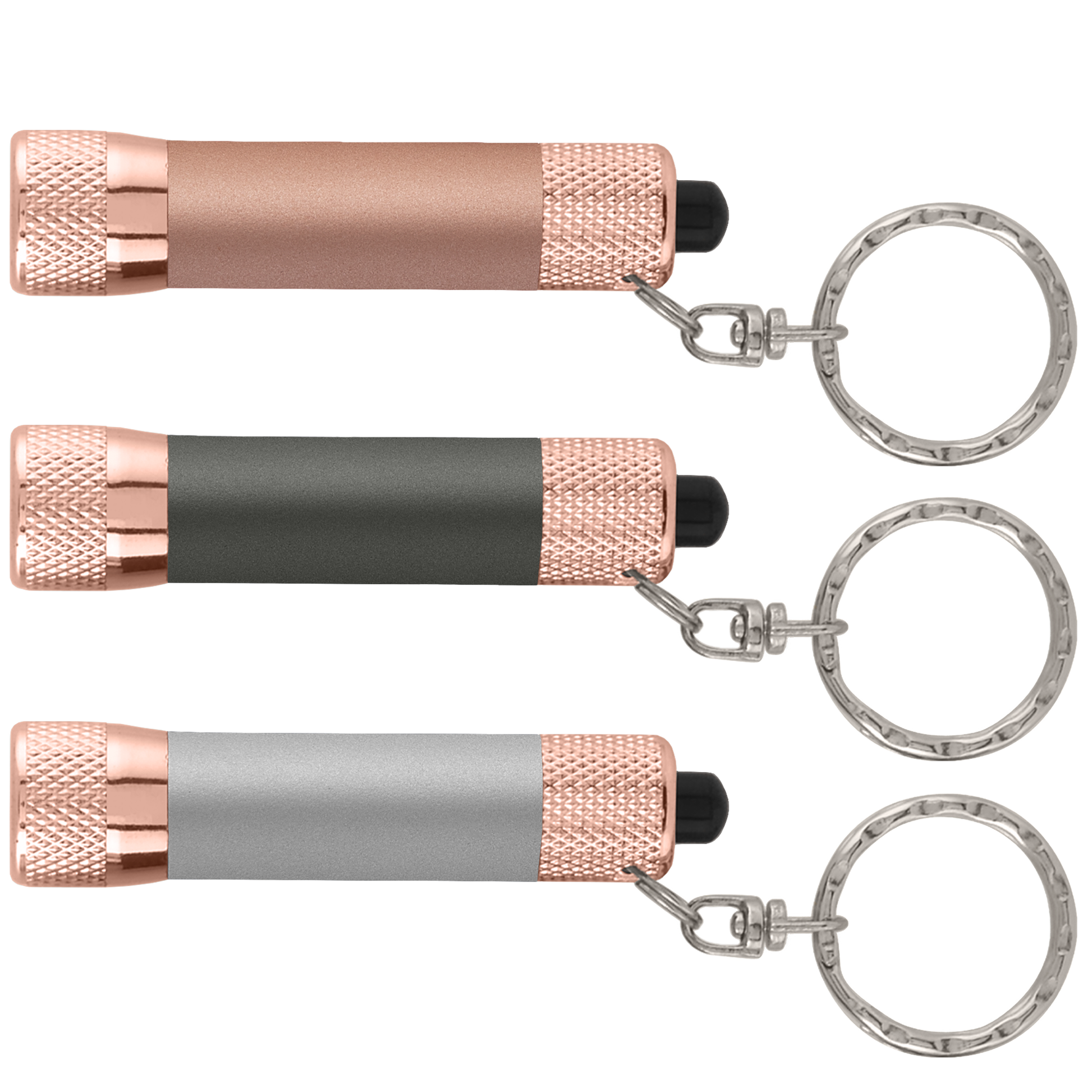 Chroma Softy Rose Gold Metallic - LED Flashlight with Keyring-1