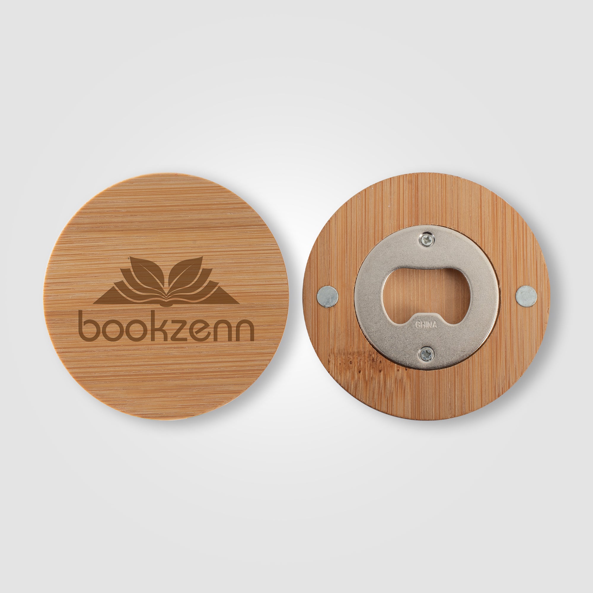 Image of the Bamboo Magnetic Bottle Opener - ColorJet promotional product, SKU FHC-C.