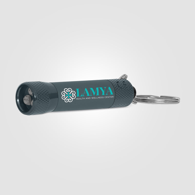 Chroma Softy Monochrome Metallic - LED Flashlight with Keyring - ColorJet-zoom-