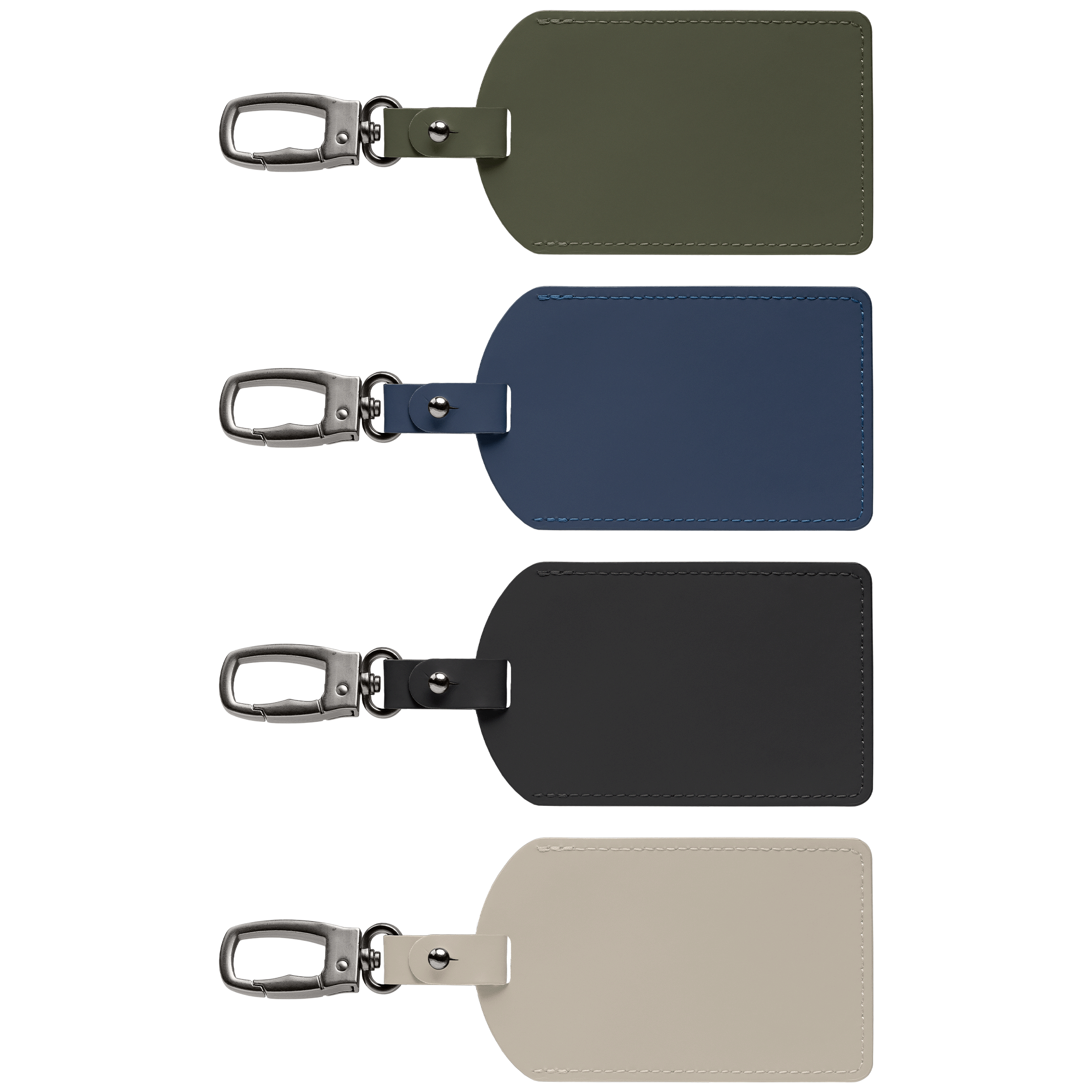 Malmö Recycled Plastic Metal Carabiner Luggage Tag-zoom-1