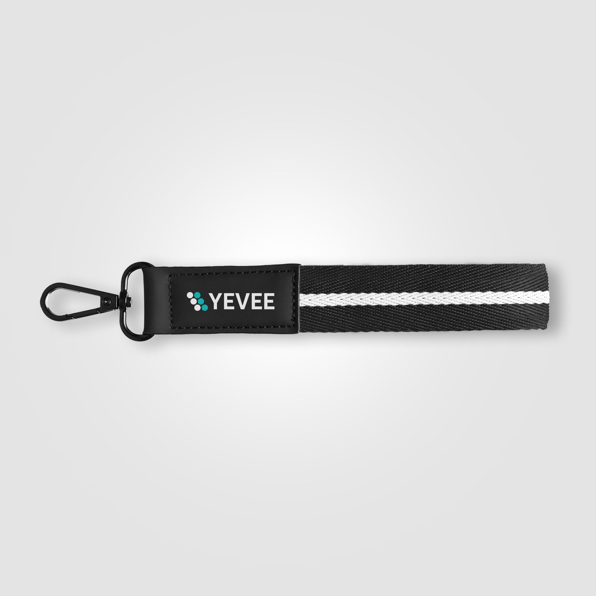 Newport rPET Woven Chevron Snap Trigger Keychain - 7.5" W x 1" H - ColorJet-2