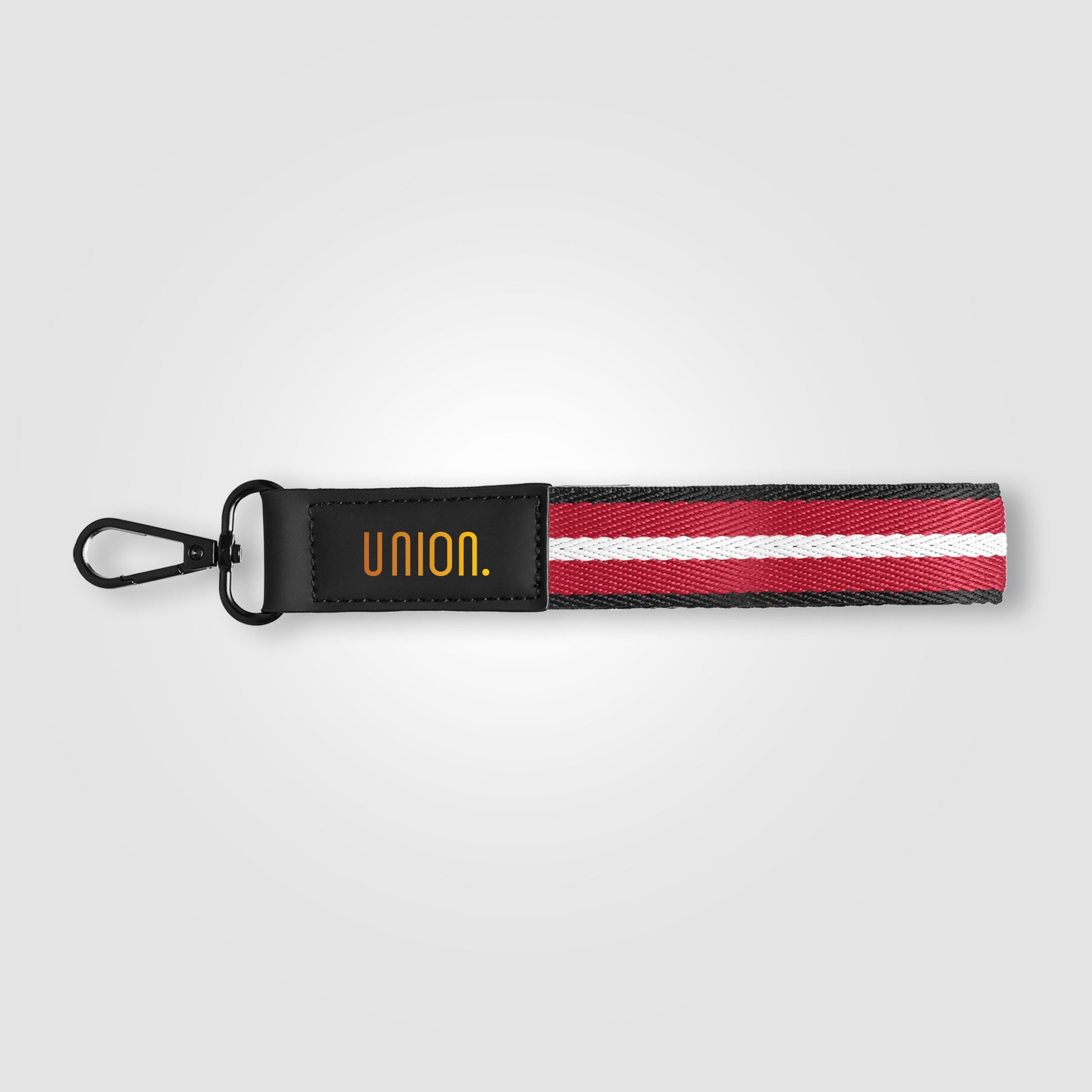 Newport rPET Woven Chevron Snap Trigger Keychain - 7.5" W x 1" H - ColorJet-5