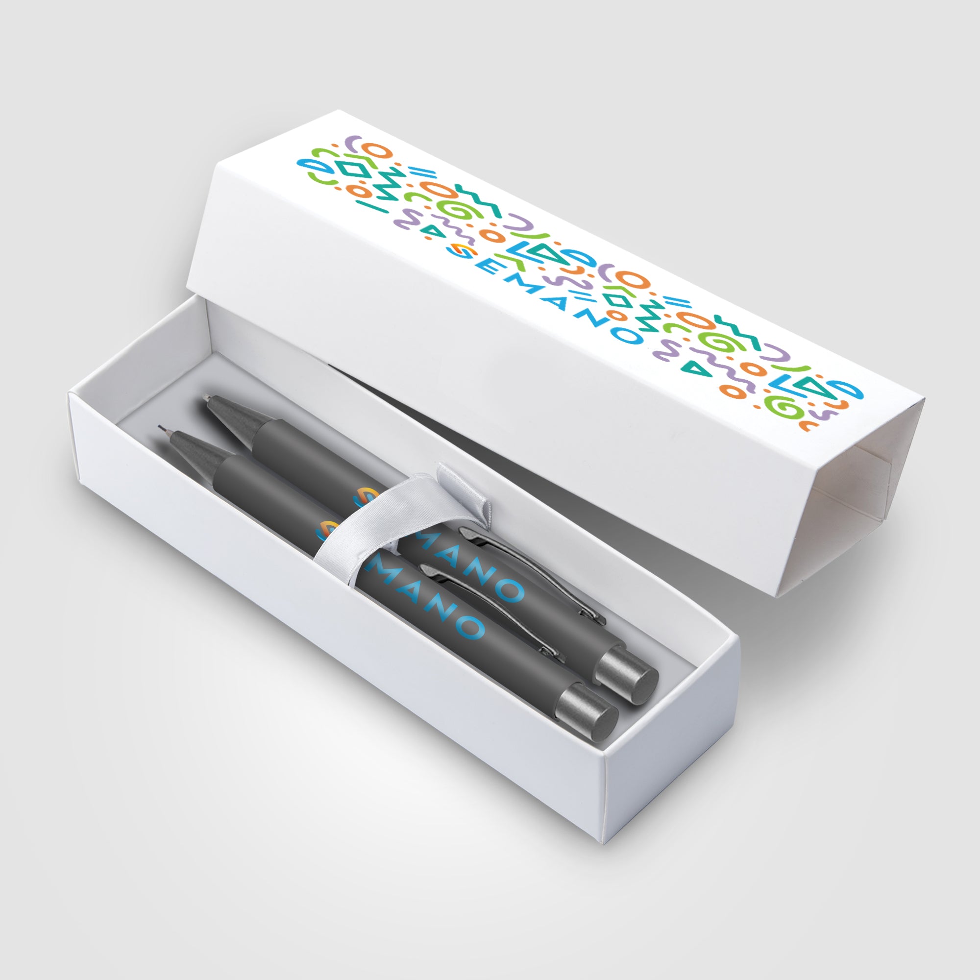 Bowie Pen & Pencil Gift Set - ColorJet on Pen, Pencil & Box-zoom-3
