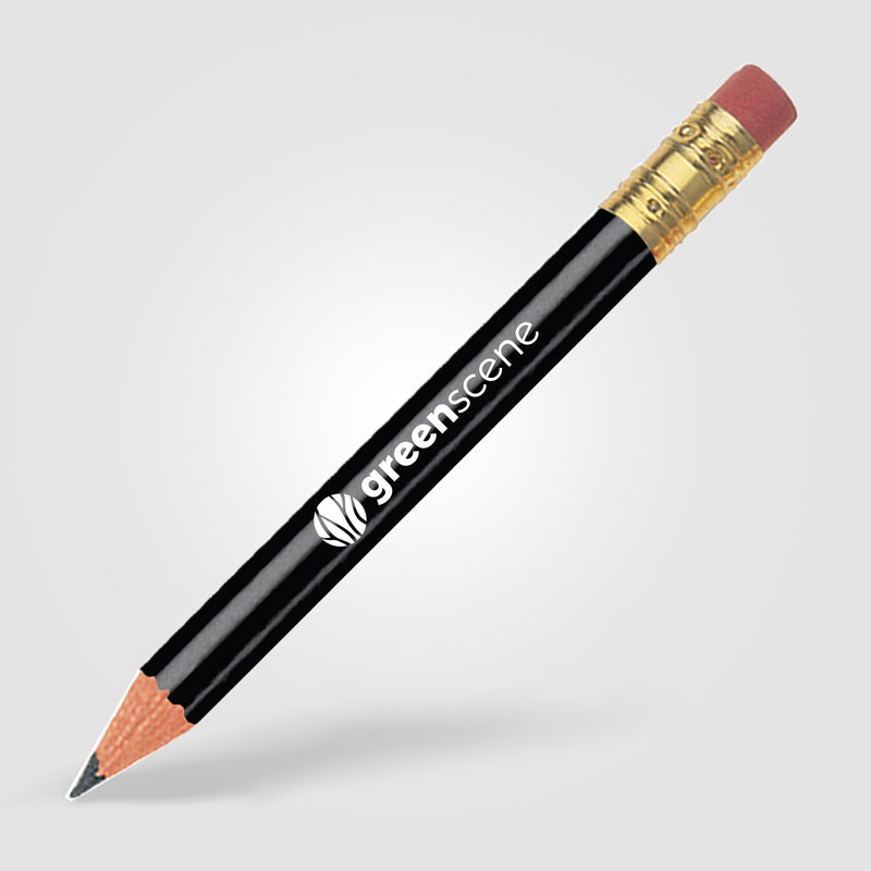 Golf Pencil - Round with Eraser-zoom-