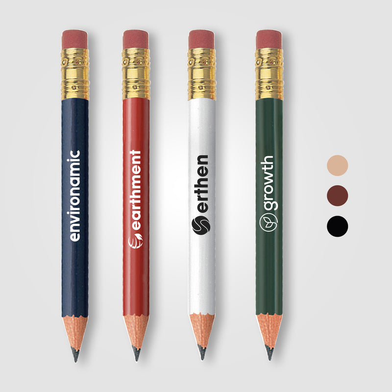 Golf Pencil - Round with Eraser-zoom-