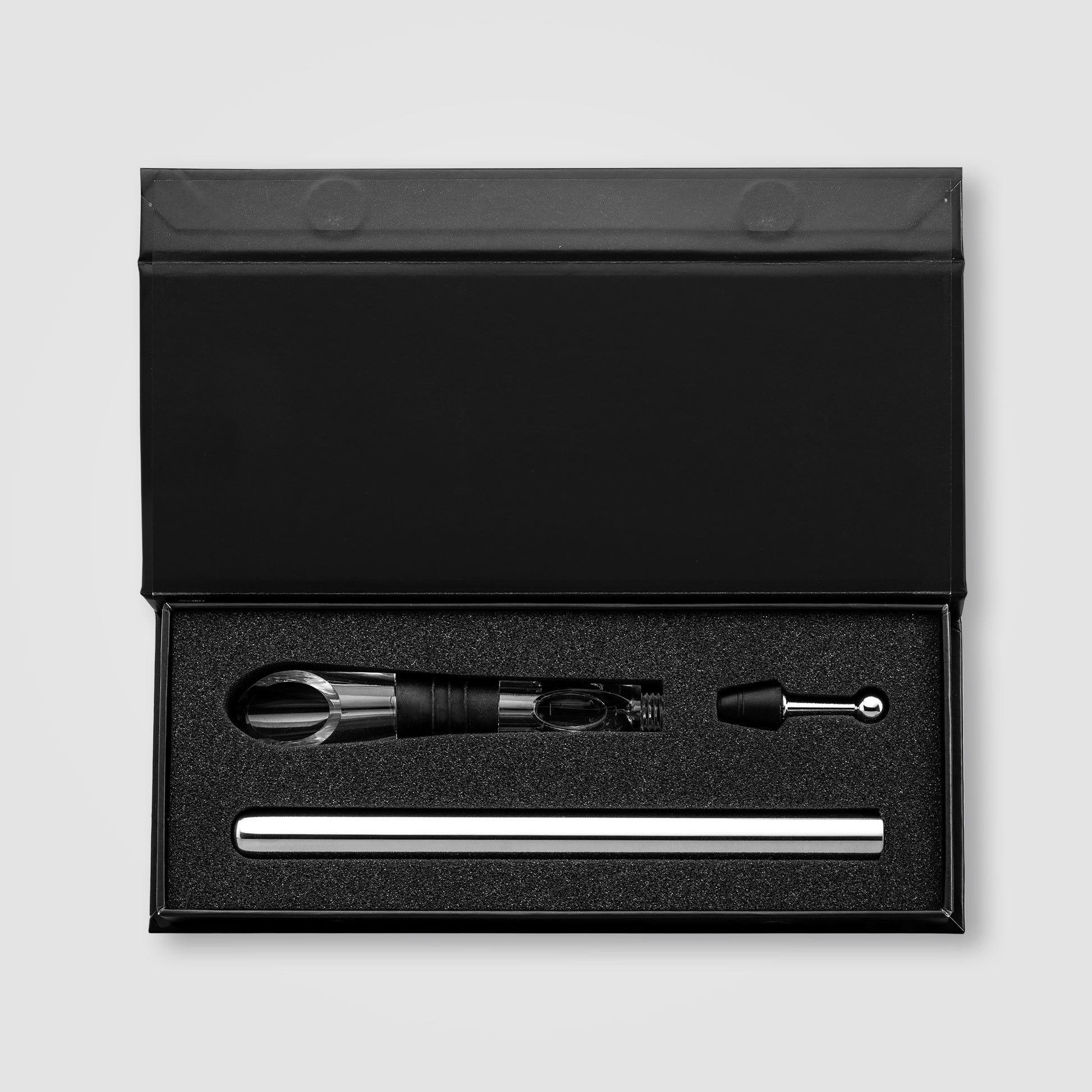 Neve Recycled Stainless Steel Wine Chiller Set & Gift Box - 2 pcs-2
