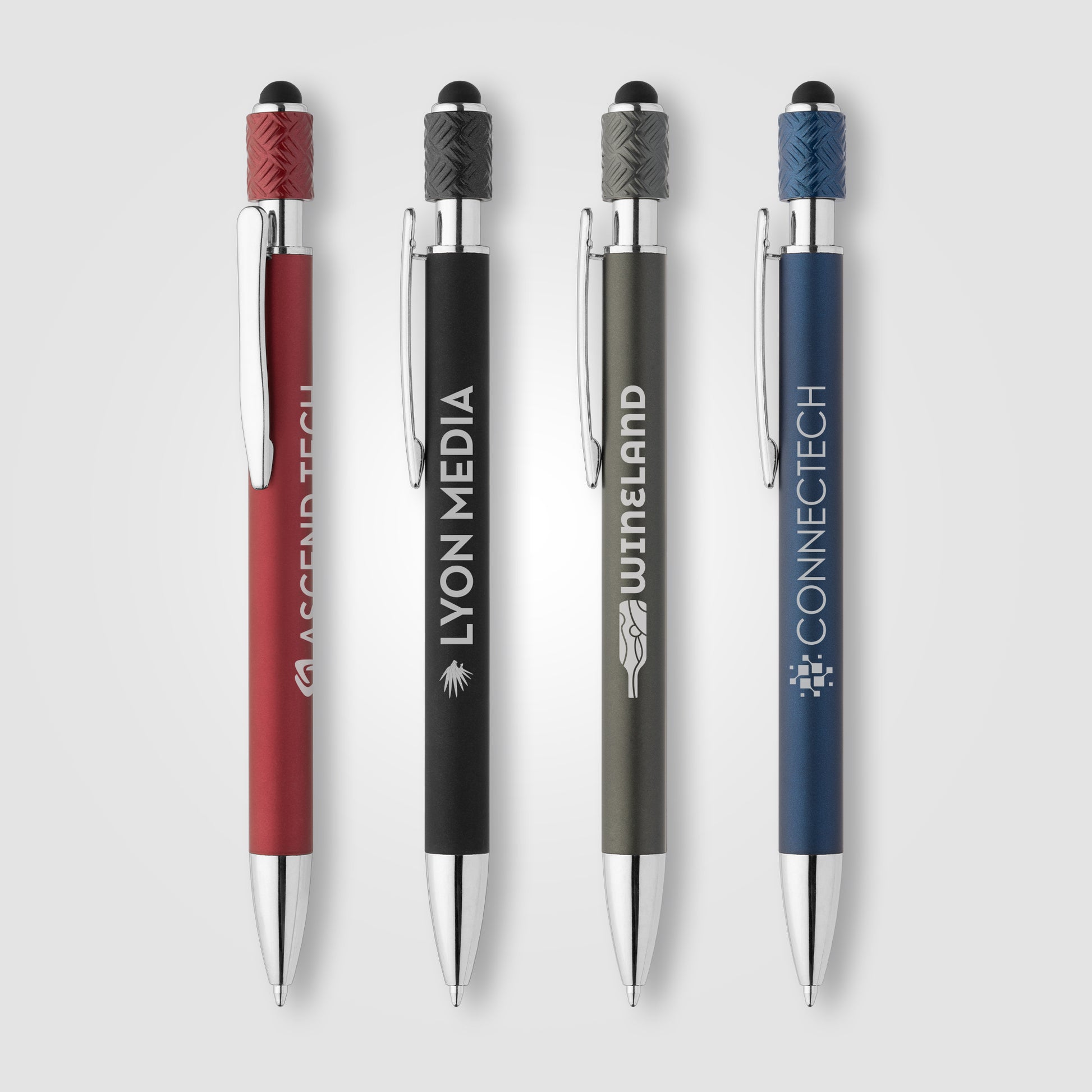 Wave Aluminum Spinner Stylus Pen-1