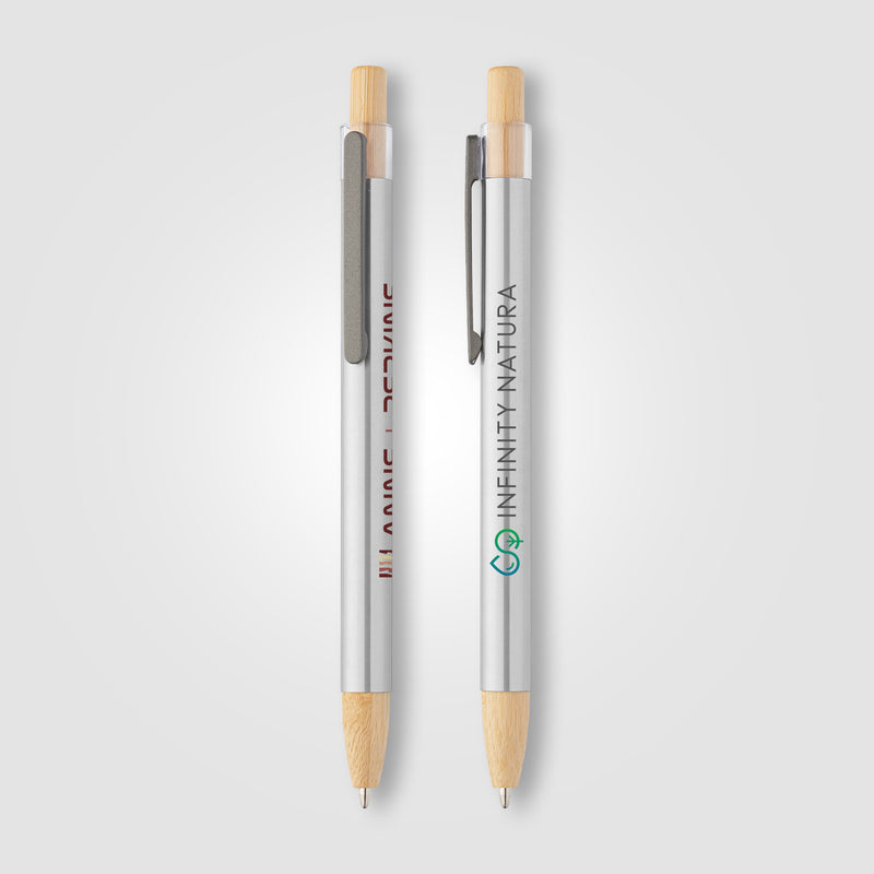 Nova Recycled Stainless Steel Pen - ColorJet-zoom-