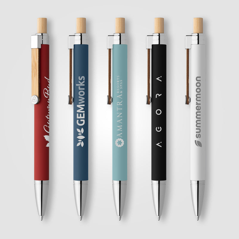 Phoenix Recycled Aluminum Softy Pen - Laser-zoom-