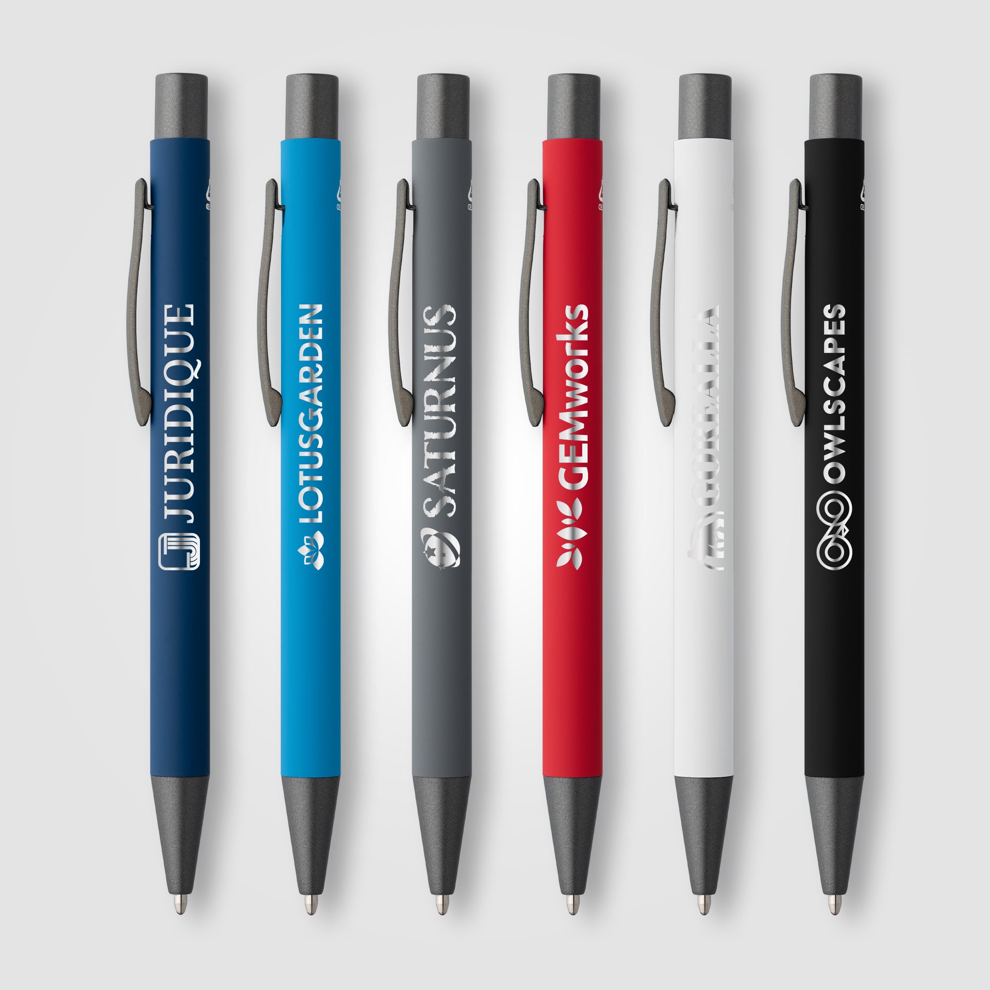 Bowie Recycled Aluminum Softy Pen - Laser-zoom-1