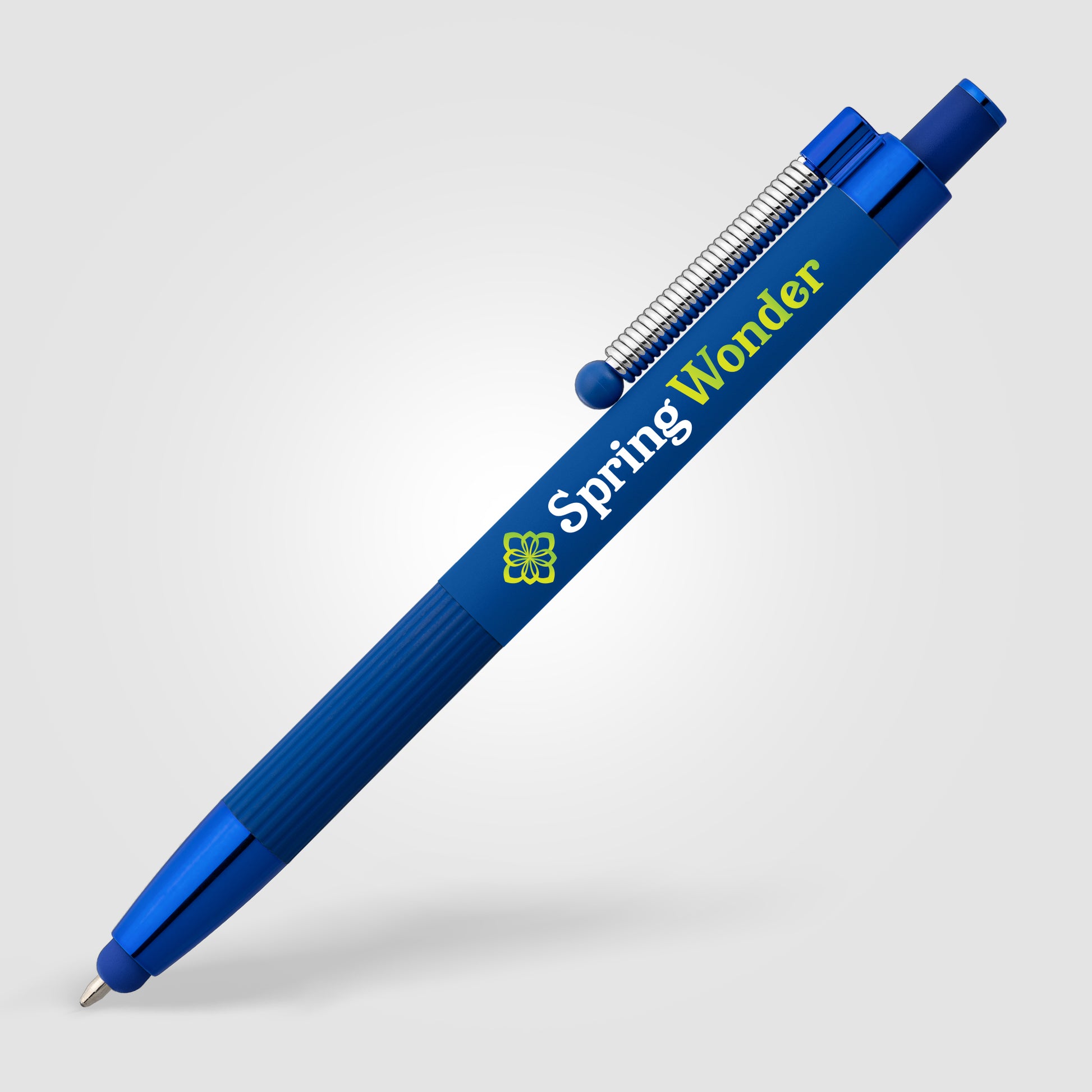 Lisbon Recycled Aluminum Monochrome Fidget Stylus Pen -ColorJet-4