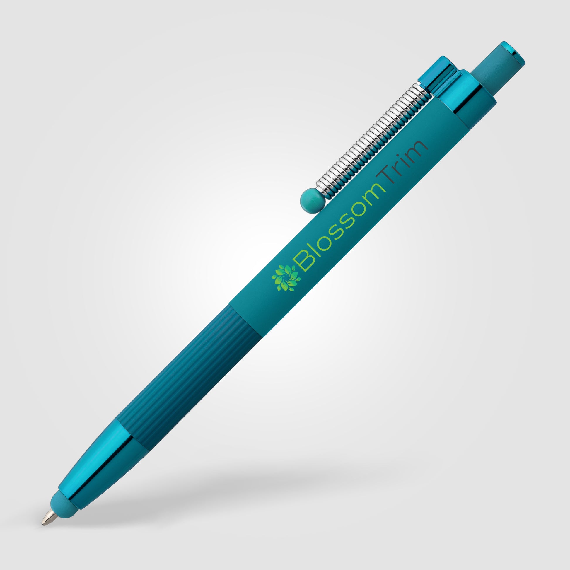 Lisbon Recycled Aluminum Monochrome Fidget Stylus Pen -ColorJet-5