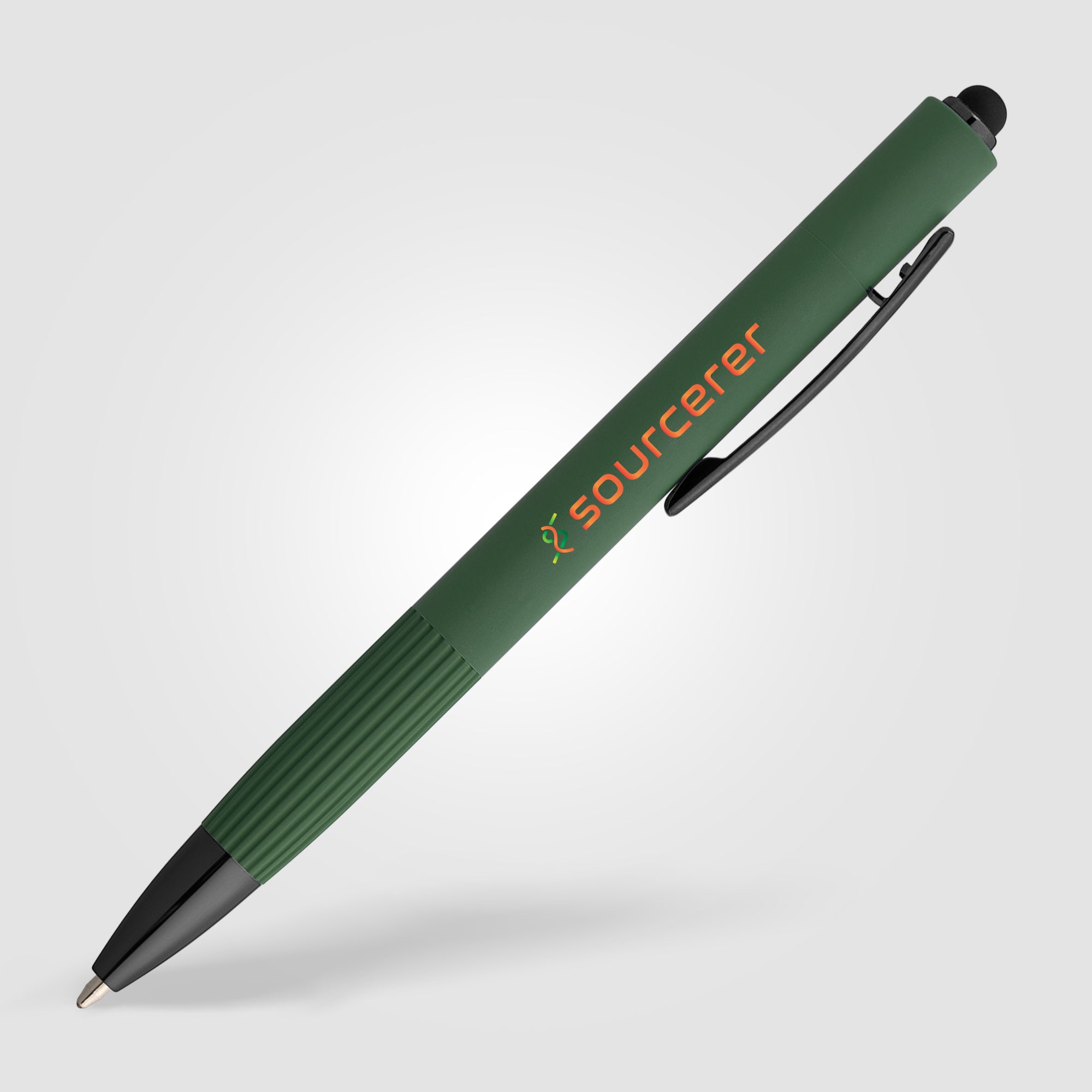 Saga Recycled Aluminum Bolt Action Stylus Pen -ColorJet