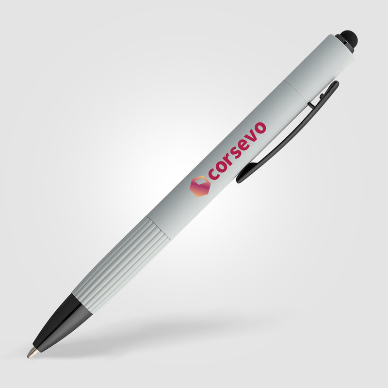 Saga Recycled Aluminum Bolt Action Stylus Pen -ColorJet-zoom-