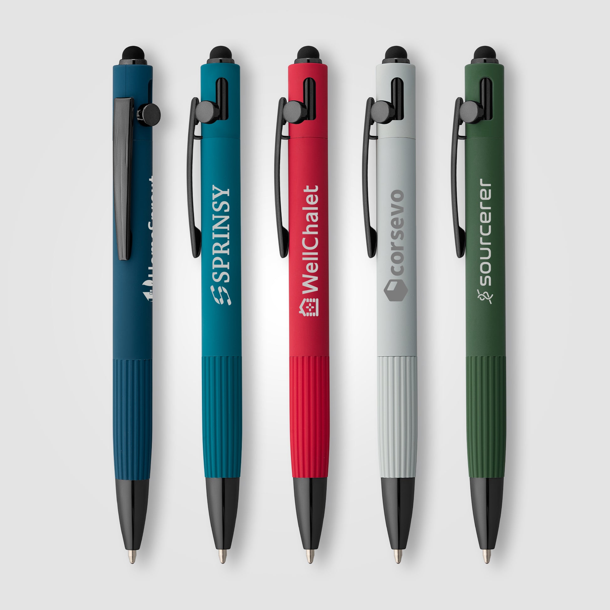 Saga Recycled Aluminum Bolt Action Stylus Pen-1