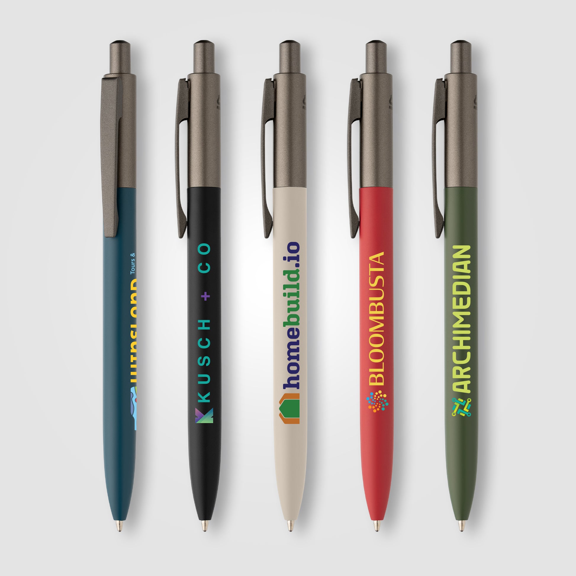 Koro Recycled Aluminum Gunmetal Trim Pen - ColorJet-1