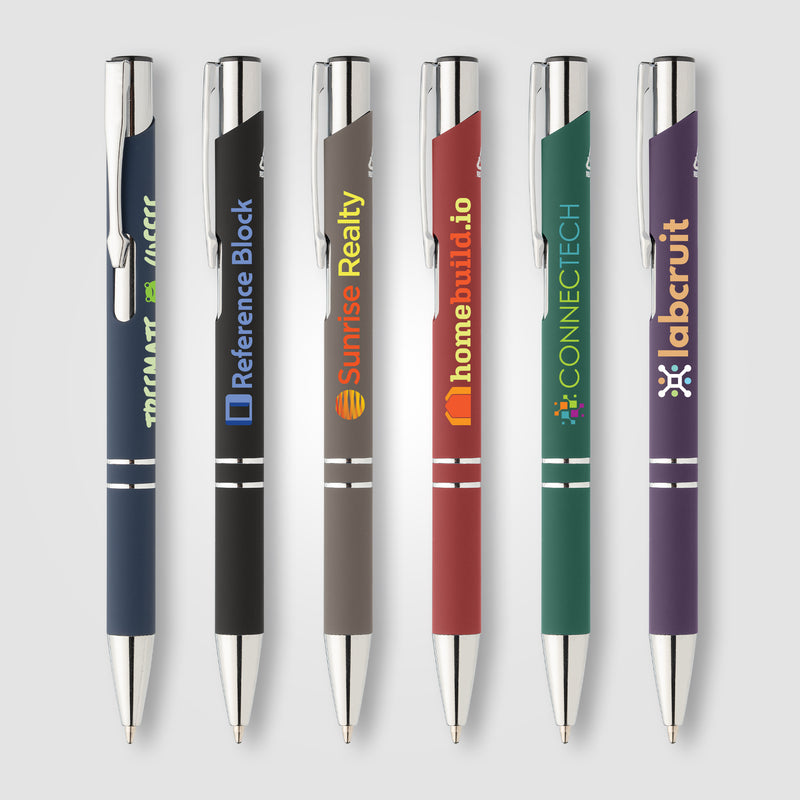 Tres-Chic Recycled Aluminum Chrome Trim Pen - ColorJet-zoom-