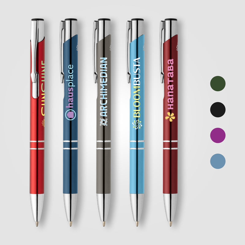 Tres-Chic Recycled Aluminum Metallic Chrome Trim Pen - ColorJet-zoom-