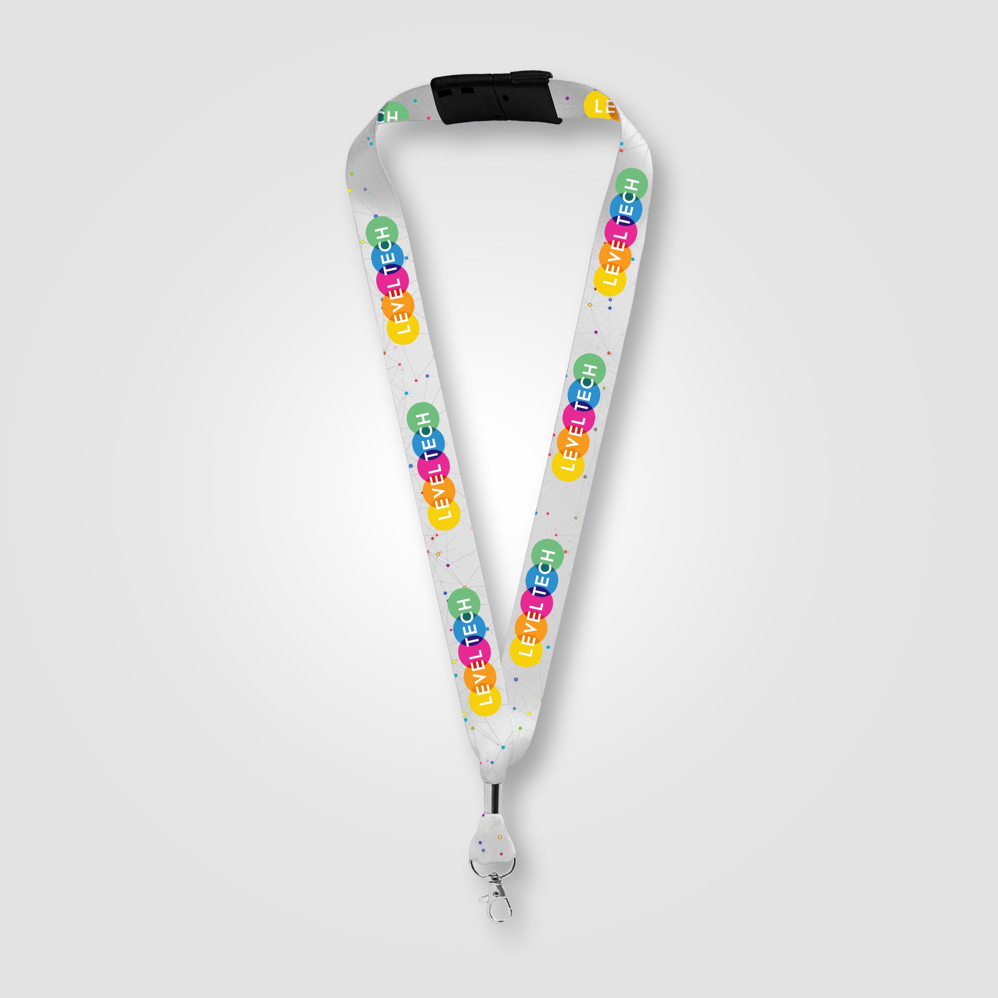 Image of the Vexel rPET Snap Trigger Breakaway Lanyard - 18" x 0.98" - Sublimation promotional product, SKU KBD.
