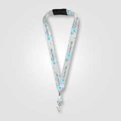 Image of the Zevi rPET Bulldog Clip Lanyard - 36" x 1" - Sublimation promotional product, SKU KBF.