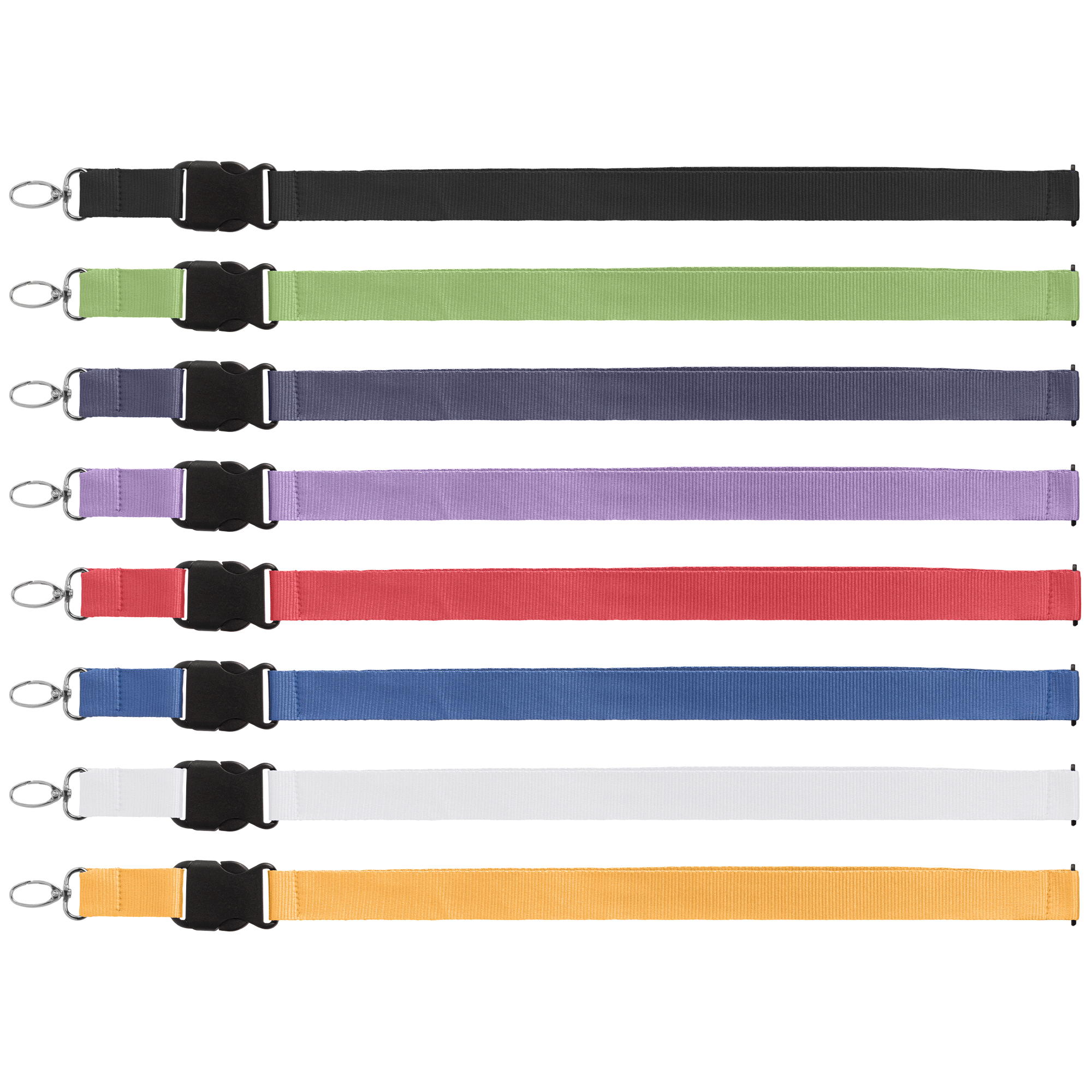 Image of the Jex rPET Breakaway Buckle Lanyard - 21.65" x 1" - Silkscreen promotional product, SKU KBG.