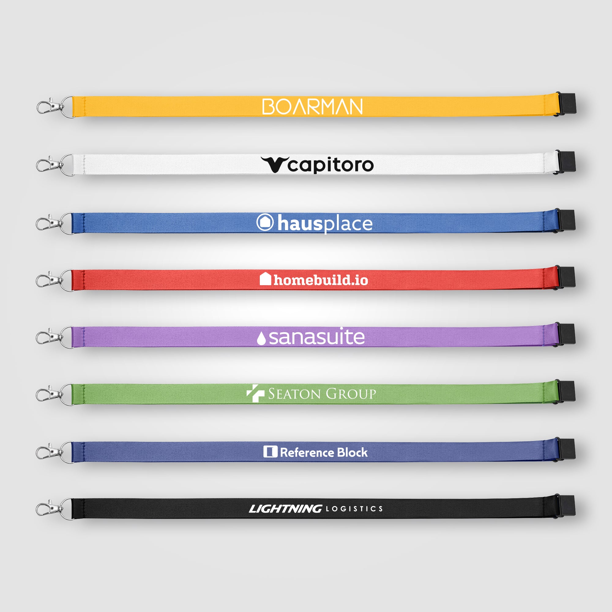 Image of the Elix rPET Breakaway Lanyard - 21.3" x 1" - Silkscreen promotional product, SKU KBH.