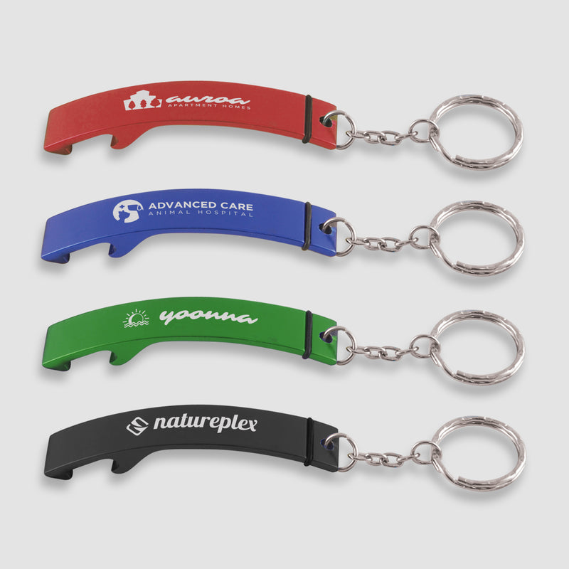 Pop-it - Laser Engraved Aluminum Bottle Opener w/ Keychain-zoom-