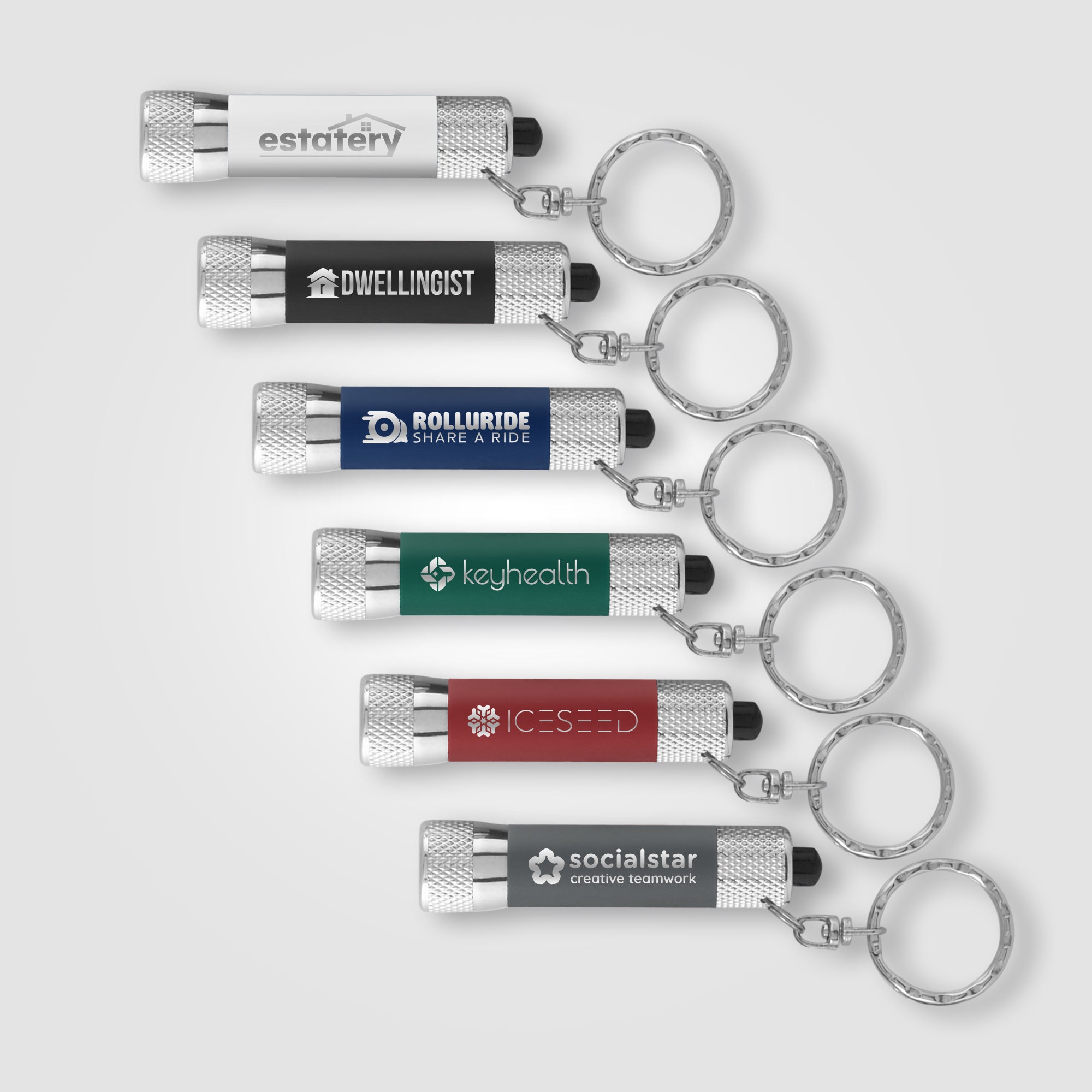 Chroma Softy - Laser Engraved - LED Flashlight Keyring