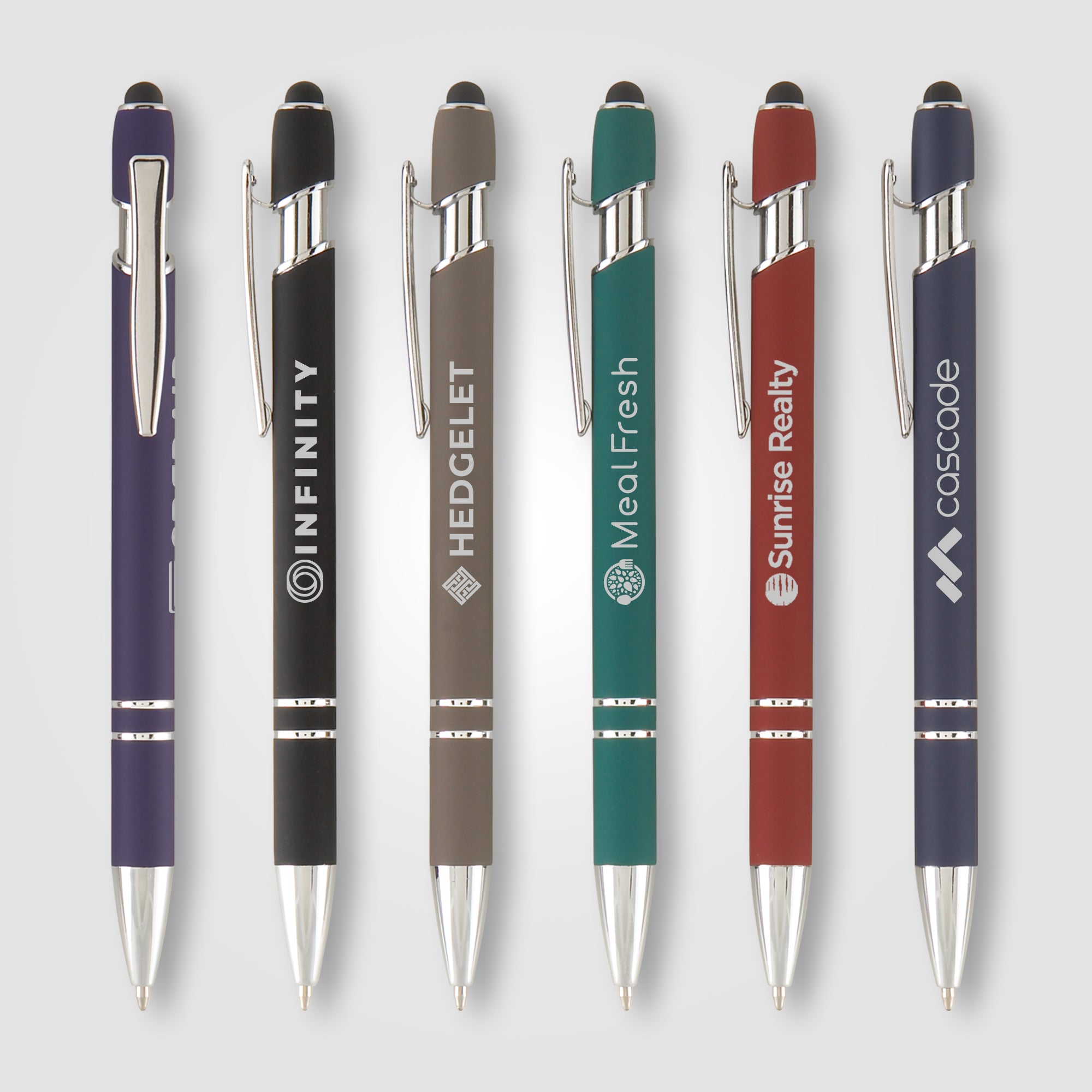 Ellipse Softy w/Stylus - Laser Engraved - Metal Pen-zoom-1