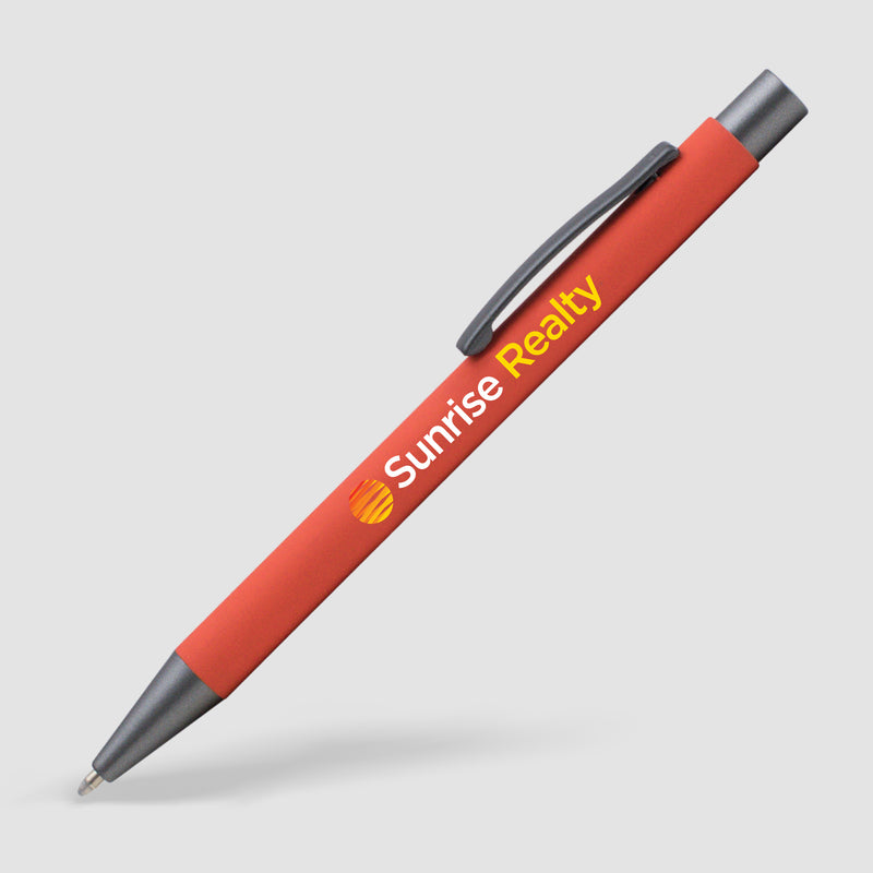 Bowie Softy w/Rubberized Finish - ColorJet - Full Color Metal Pen-zoom-