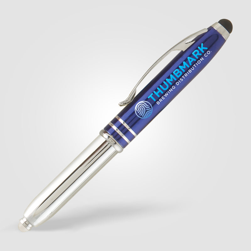 Vivano Duo w/LED Light & Stylus - ColorJet - Full-Color Metal Pen-zoom-