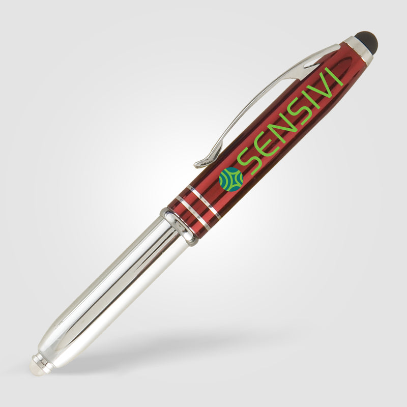 Vivano Duo w/LED Light & Stylus - ColorJet - Full-Color Metal Pen-zoom-