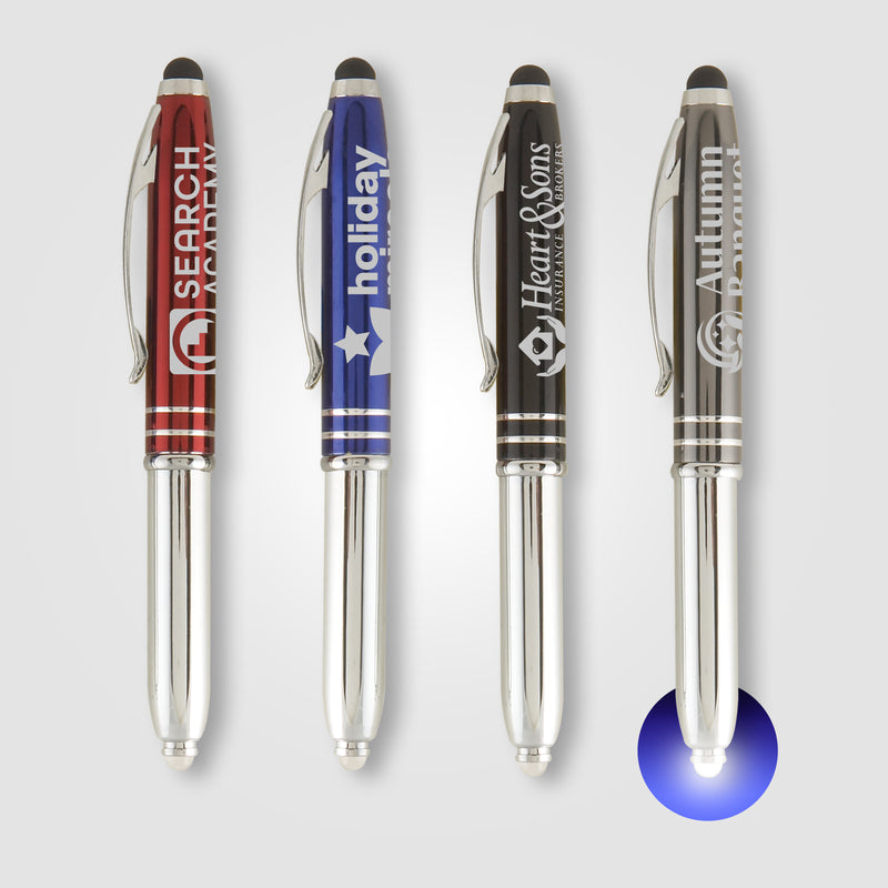 Vivano Duo w/LED Light & Stylus - LaserMax - Metal Pen-zoom-