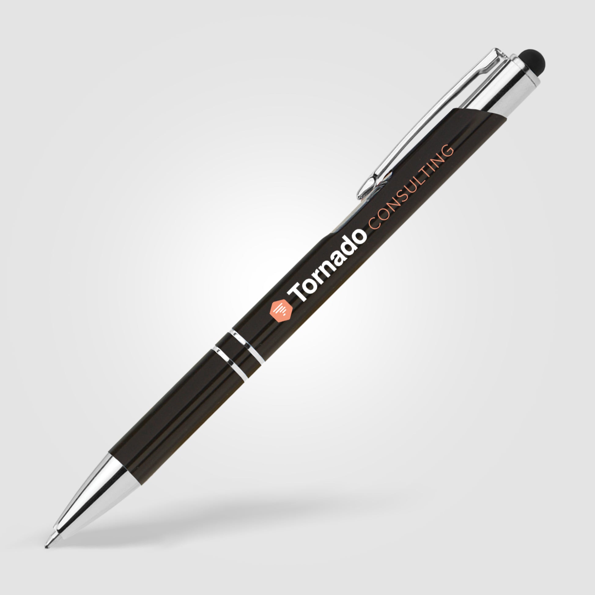 Tres-Chic w/Stylus - ColorJet - Full Color Metal Pen-2
