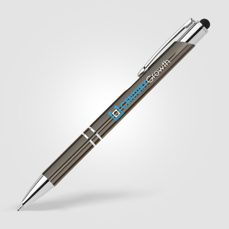 Tres-Chic w/Stylus - ColorJet - Full Color Metal Pen-zoom-