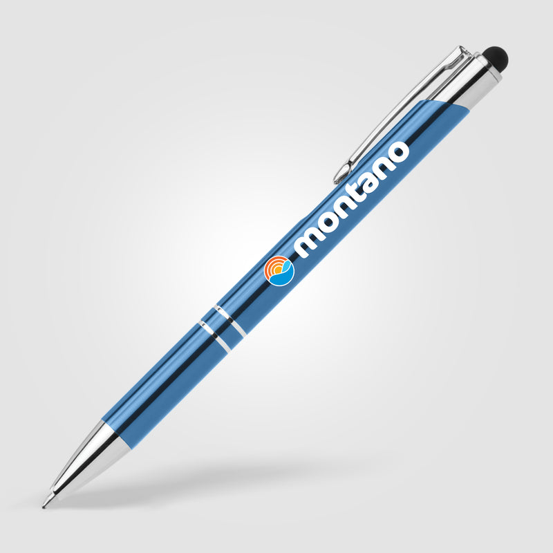 Tres-Chic w/Stylus - ColorJet - Full Color Metal Pen-zoom-