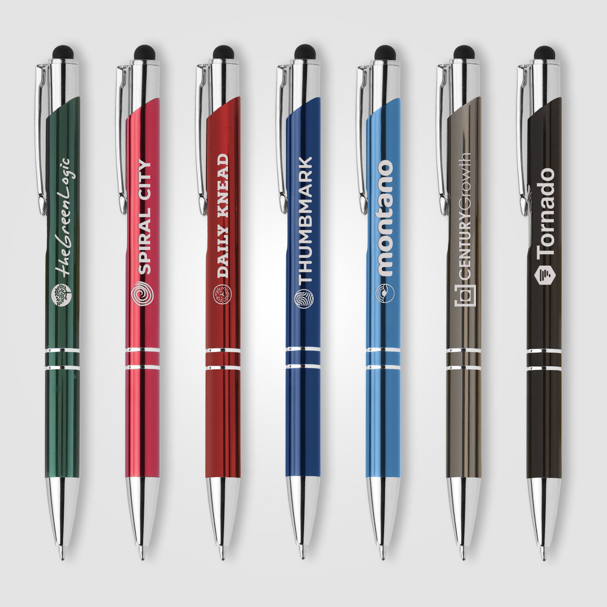 Tres-Chic w/ Stylus - Laser Engraved - Metal Pen-1