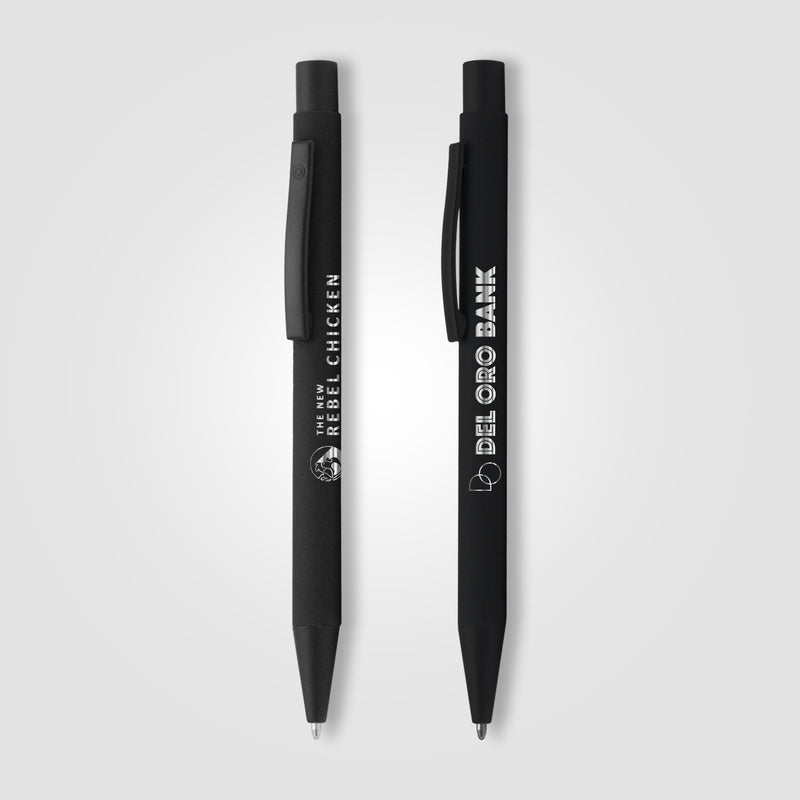 Bowie Black Softy - Laser Engraved - Metal Pen-zoom-