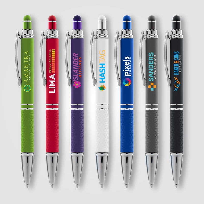 Phoenix Softy w/Stylus - ColorJet - Full Color Metal Pen-zoom-