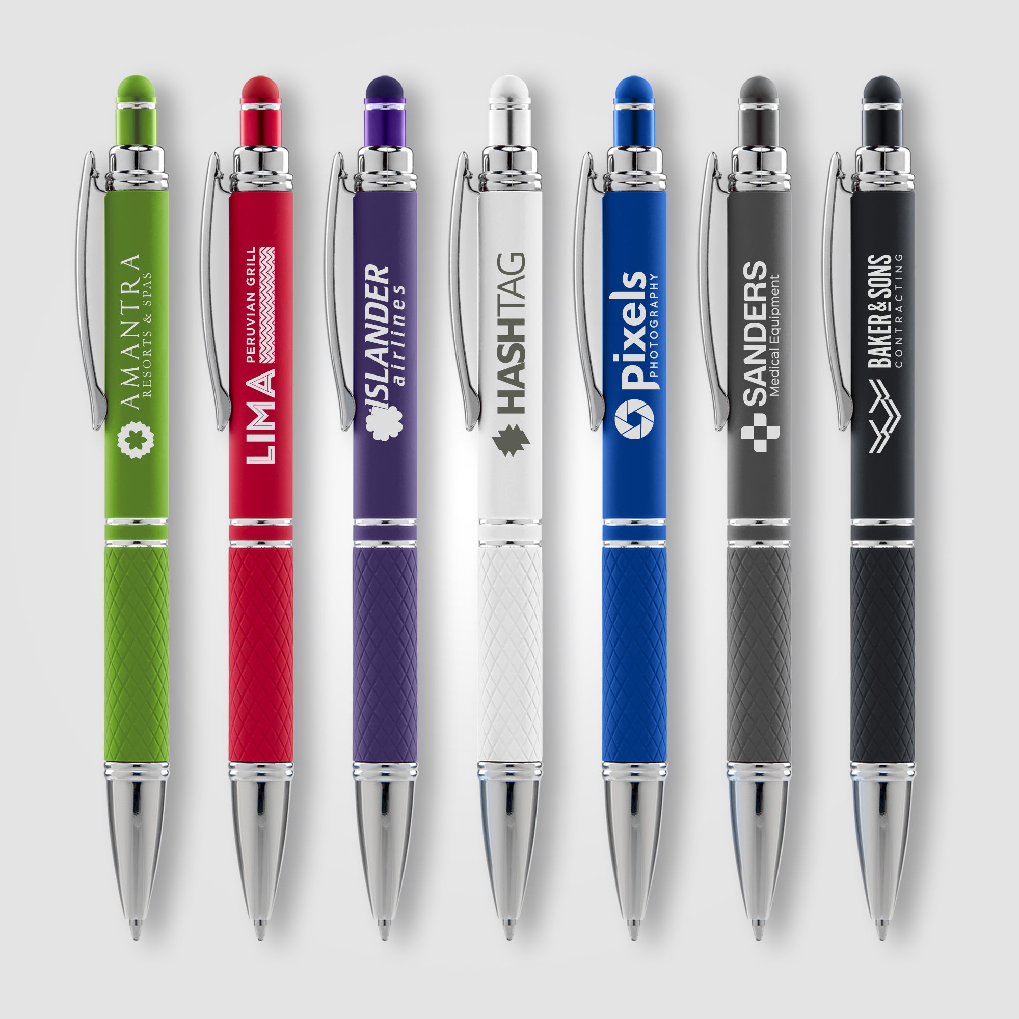 Phoenix Softy w/Stylus - Laser Engraved Metal Pen-zoom-1