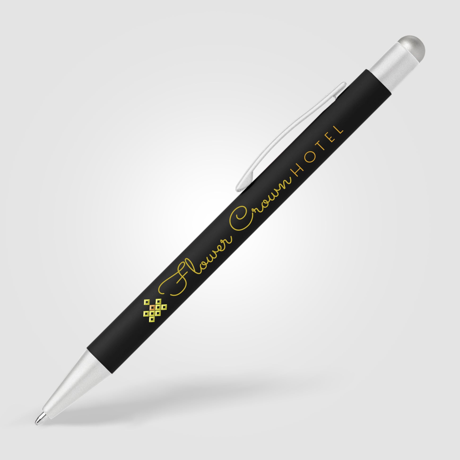 Bowie Softy Satin with Stylus - Full Color Metal Pen-7