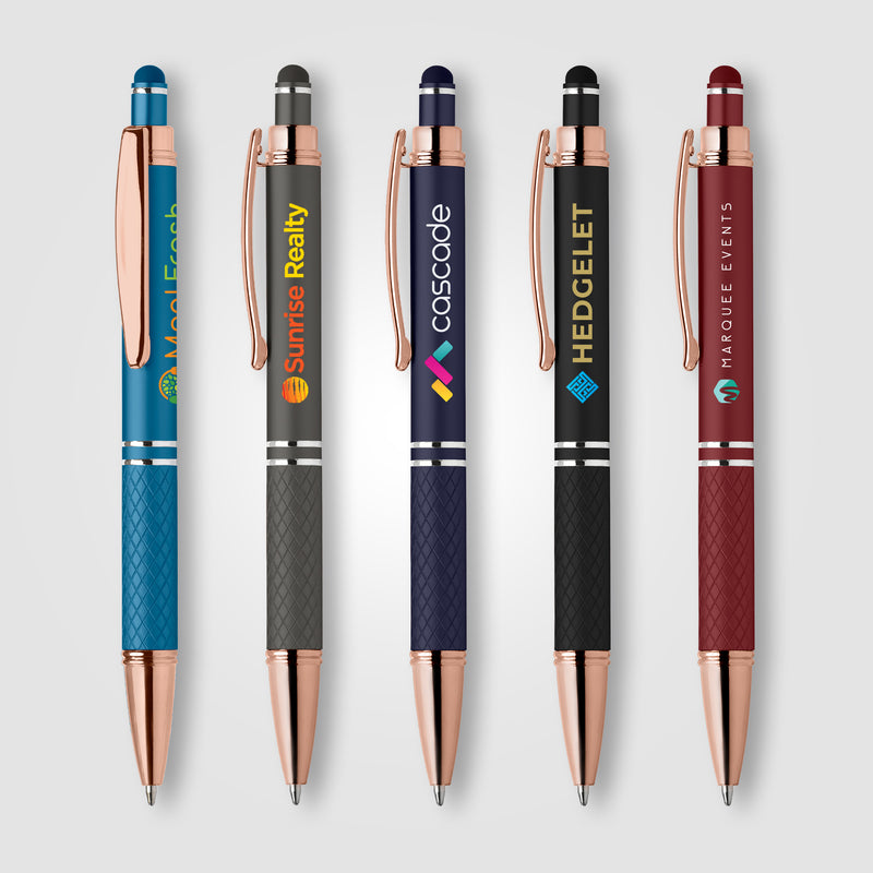 Phoenix Softy Rose Gold Classic Pen w/ Stylus - ColorJet-zoom-