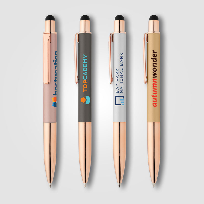 Baltic Softy Rose Gold Pen w/ Stylus - ColorJet-zoom-