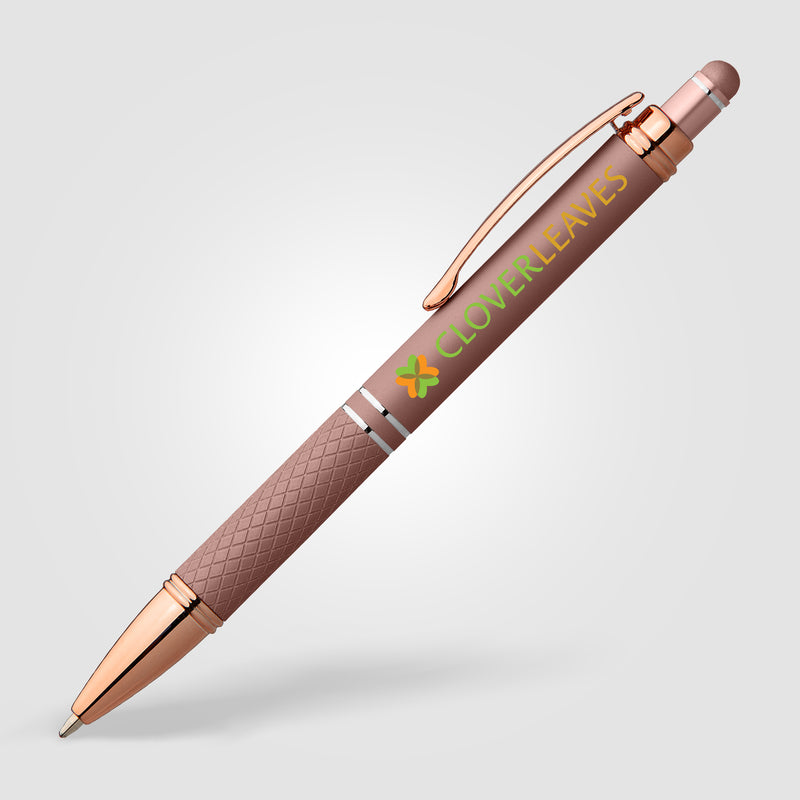 Phoenix Softy Rose Gold Gel Pen w/Stylus - ColorJet-zoom-