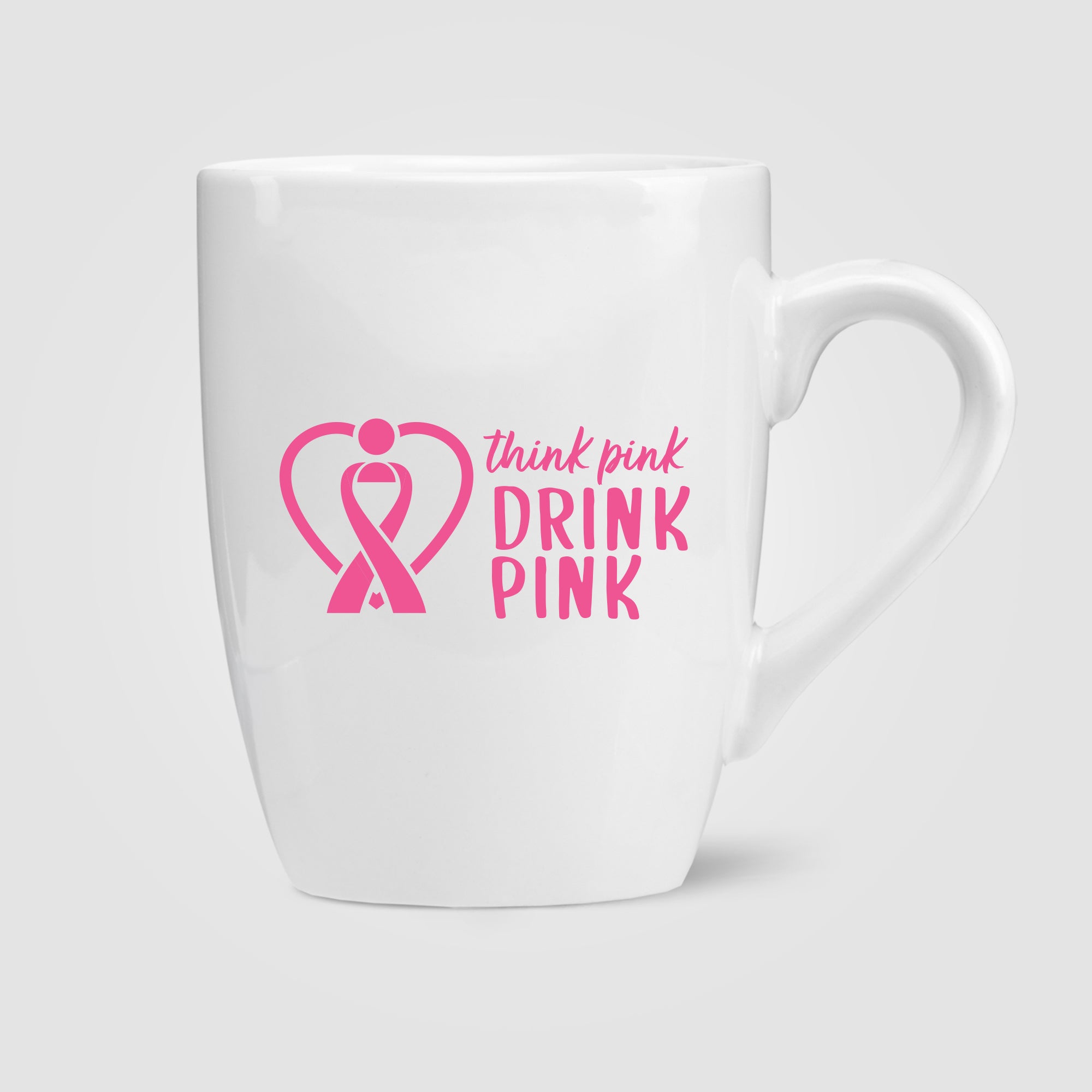 13 oz. Ceramic Bistro Mug - White-zoom-2